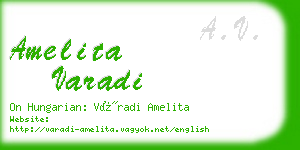 amelita varadi business card